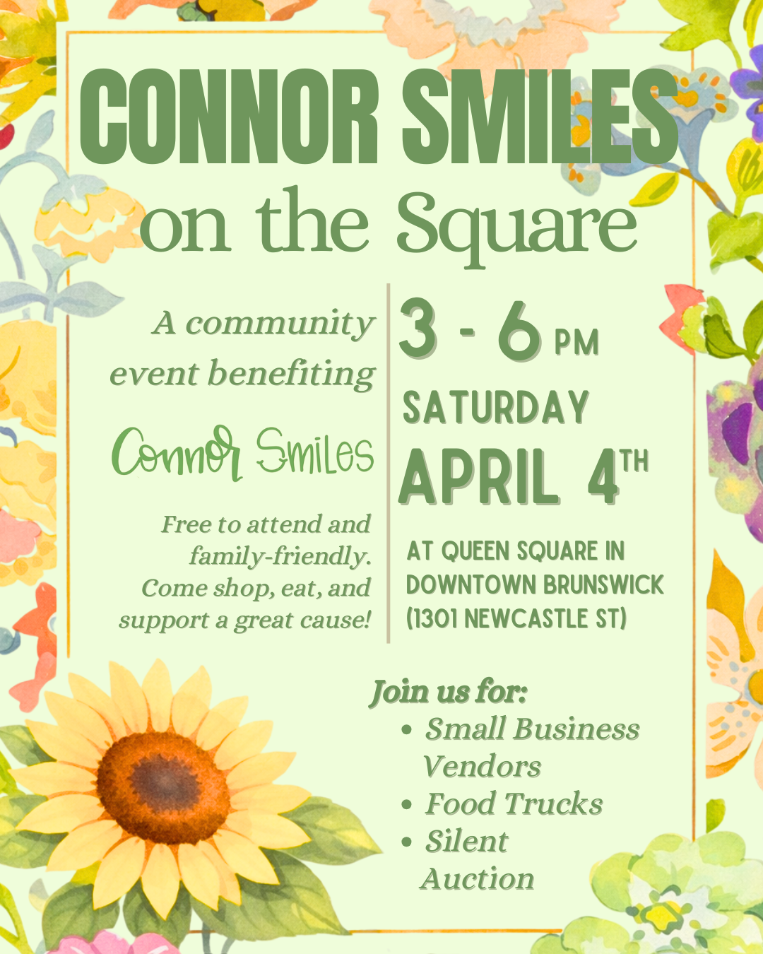 Connor Smiles on the Square