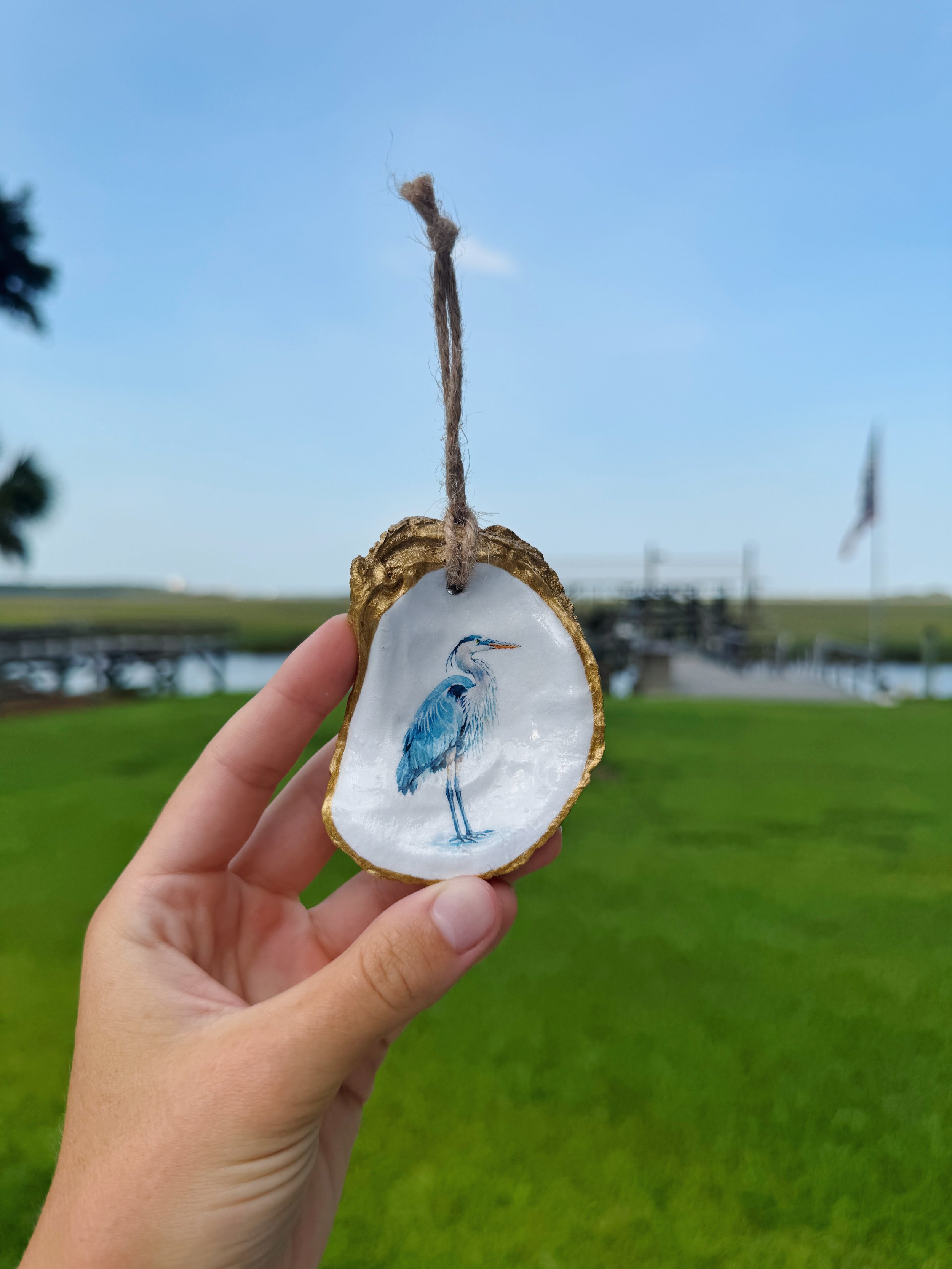 Heron Ornament/Wine Charm