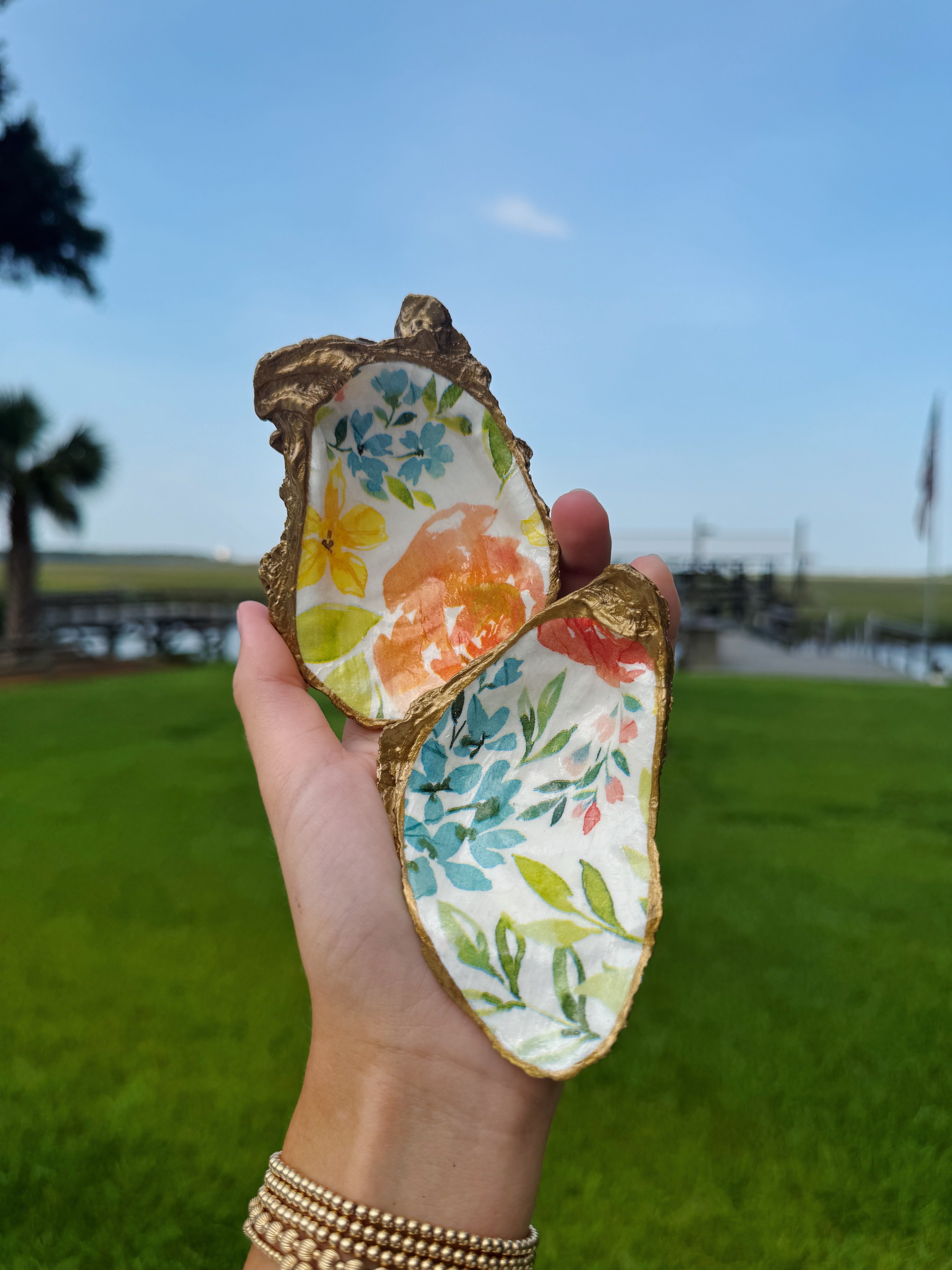 Multicolor Floral Dish