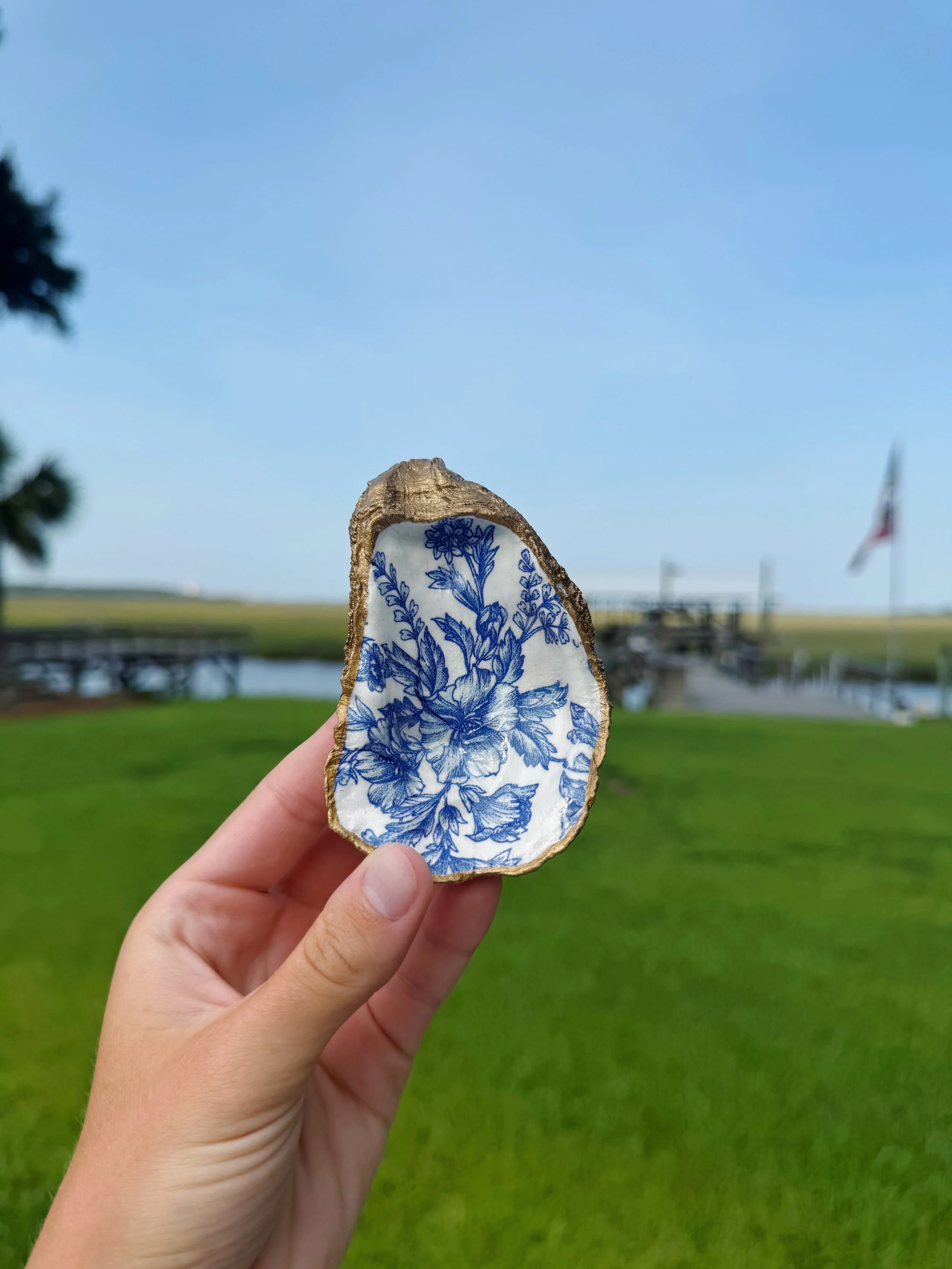 Blue Toile Dish