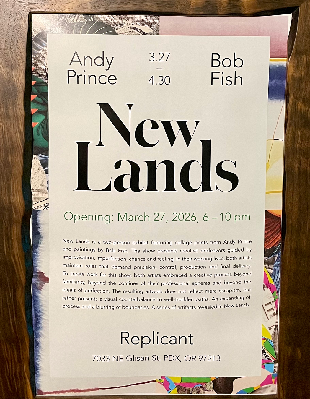“New Lands”  Art SHow By Andy Prince &amp; Bob Fish