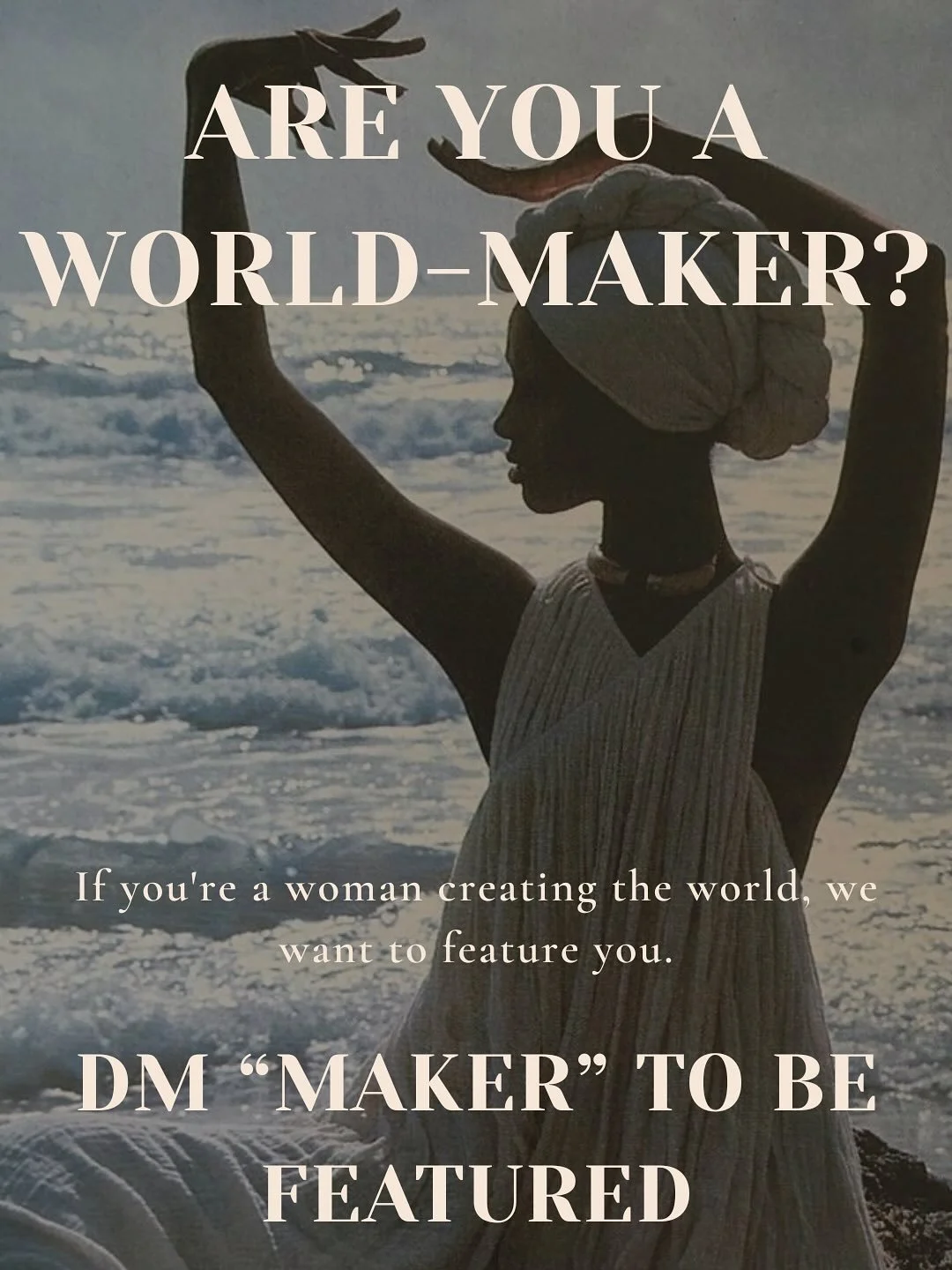 DM &ldquo;MAKER.&rdquo; We&rsquo;d love to feature you 🫀