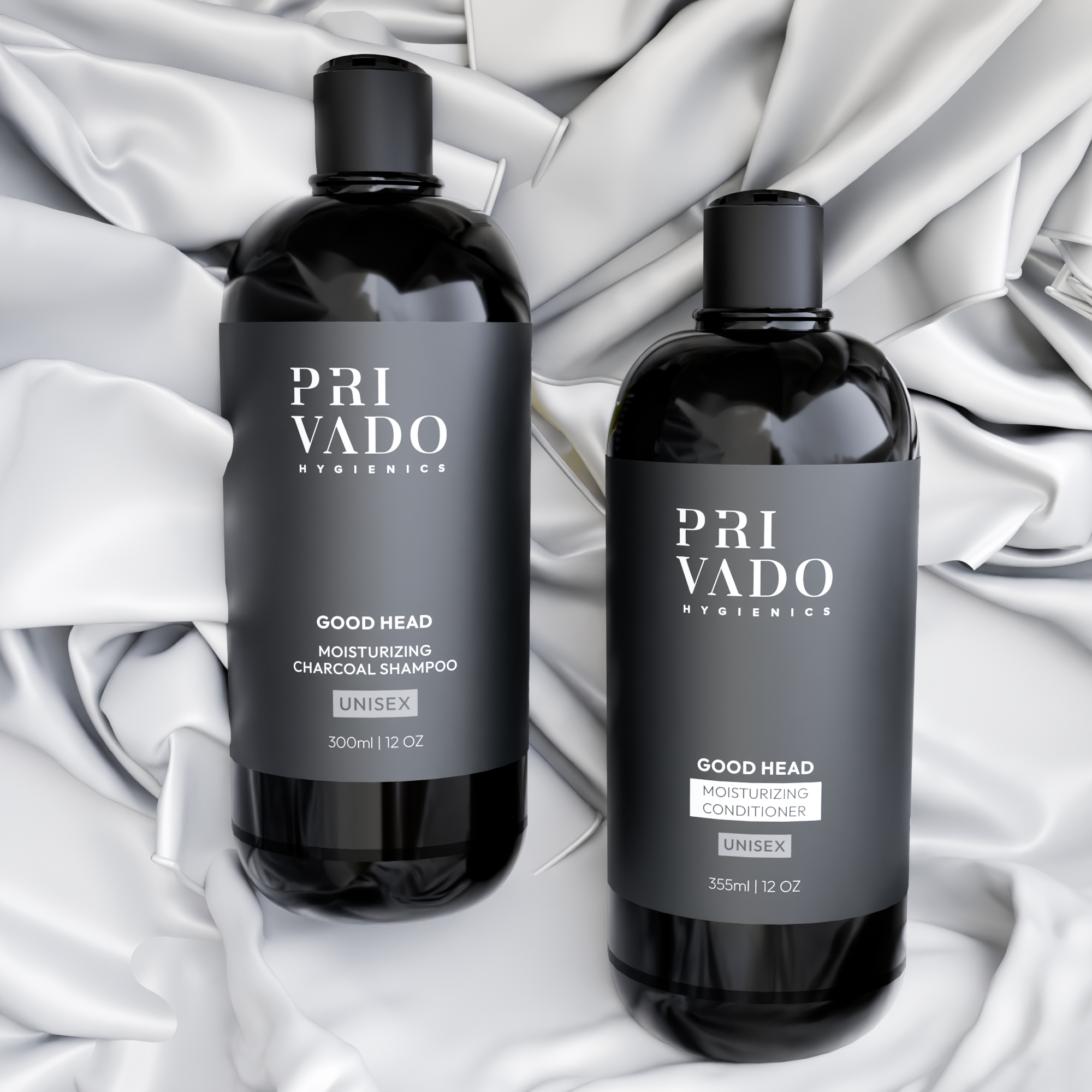 Good Head Moisturizing Charcoal Shampoo & Conditioner Set