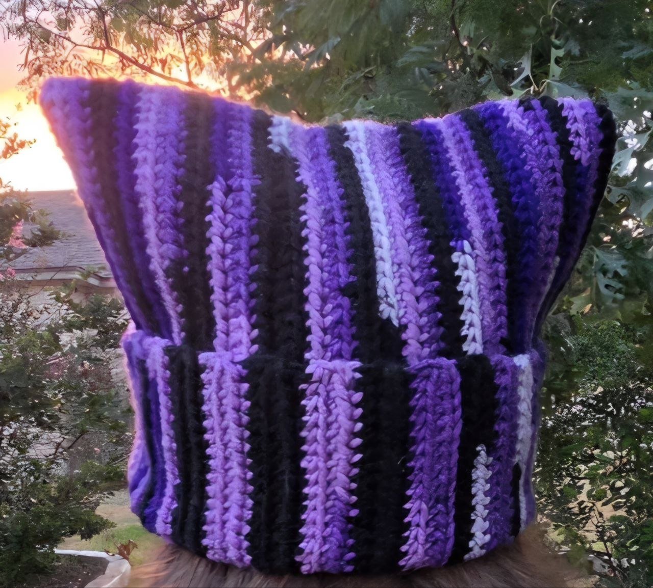 *NEW* Hand Crocheted Cat-Ear Beanies