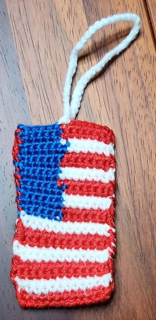 Patriotic Flag Photo Holder