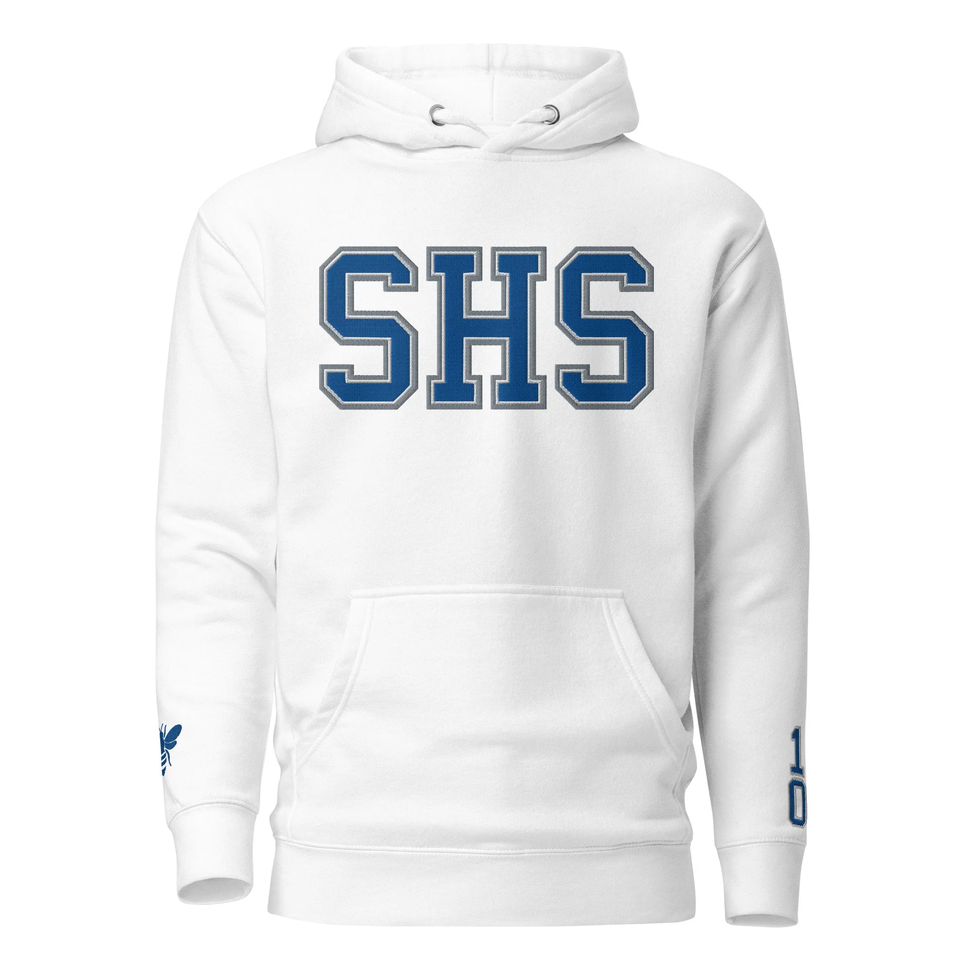Savannah High School Unisex Hoodie - Wht/Blue
