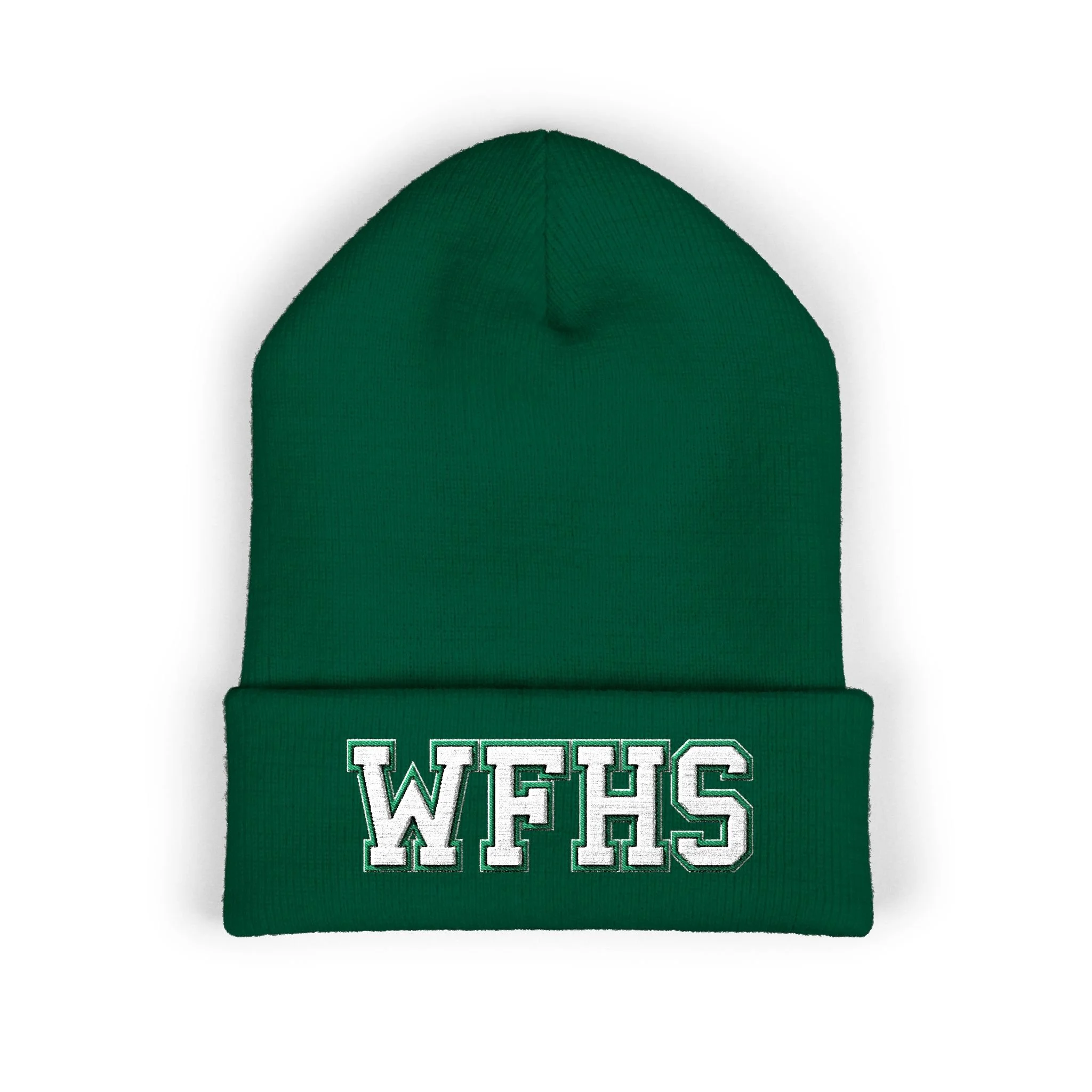 Windsor Forest (WFHS) Classic Cuffed Beanie — Spruce & Dark