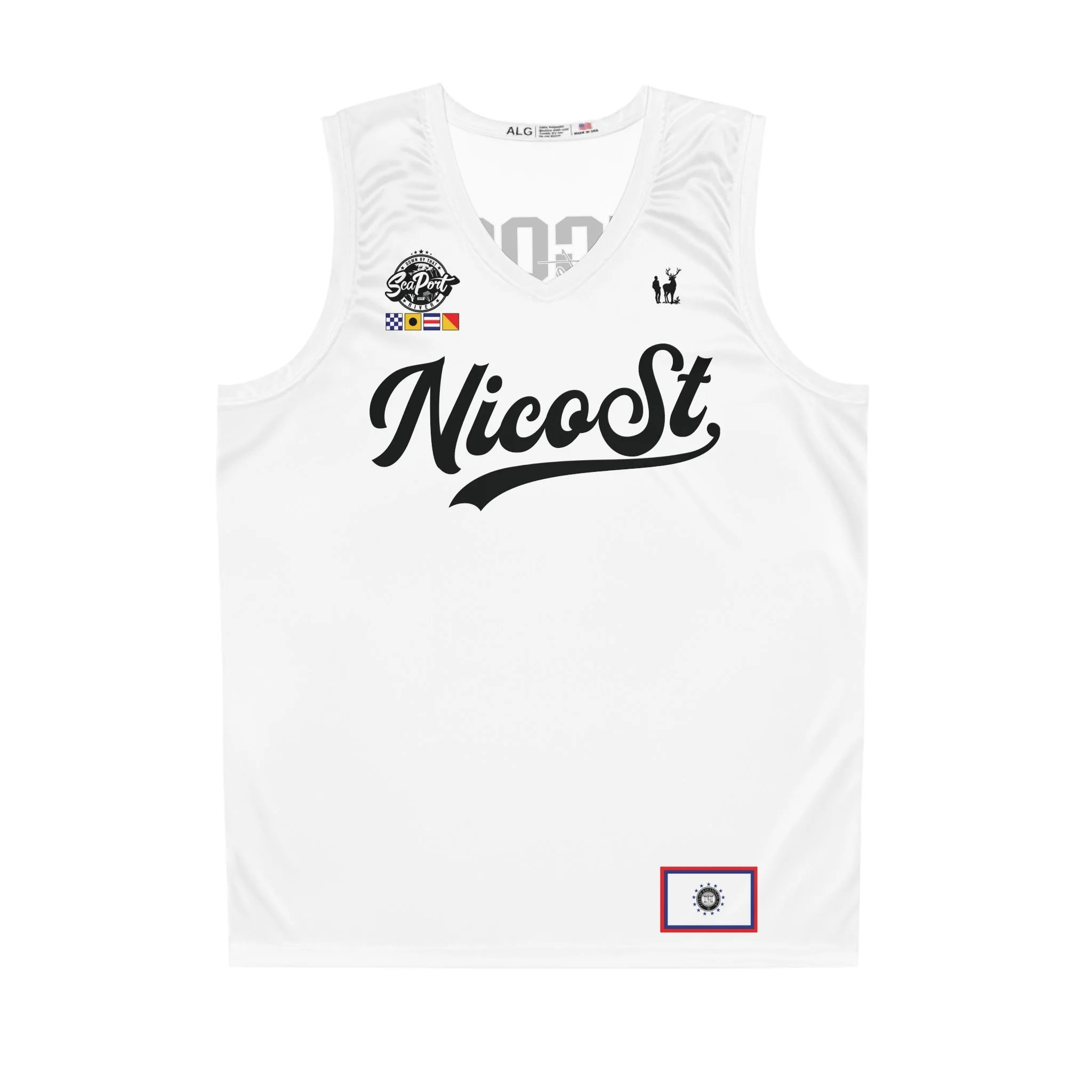 NicoSt Script Basketball Jersey — Custom Number 81 Sports Tank