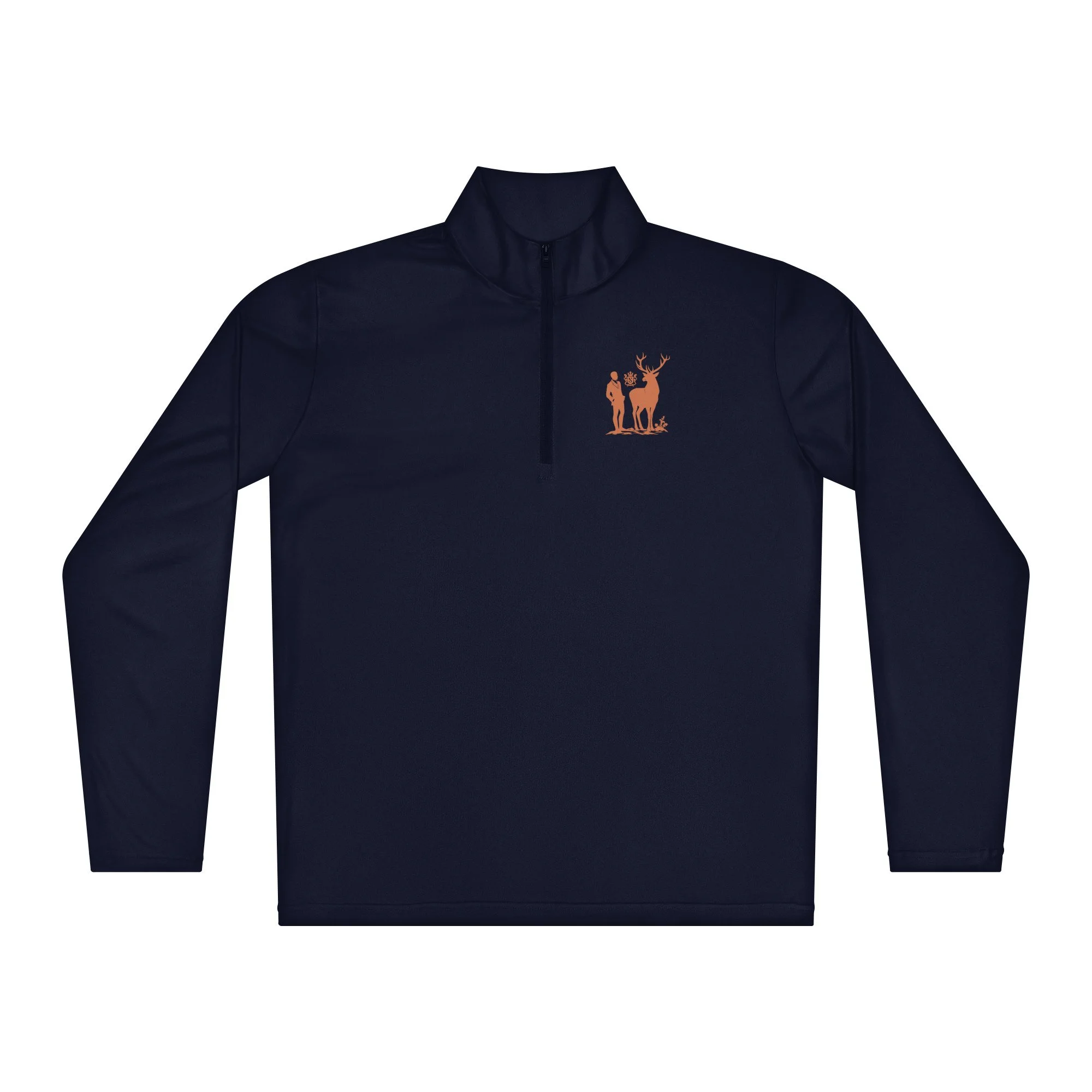 NicoSt. Lightweight Quarter-Zip Pullover — Clay Terracotta Crest