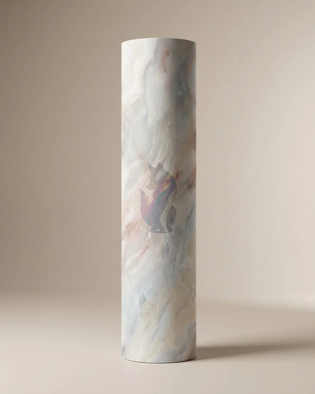 Marble Ink Swirl Rubber Yoga Mat — Luxury Wellness with NicoSt. Threads Fox Logo