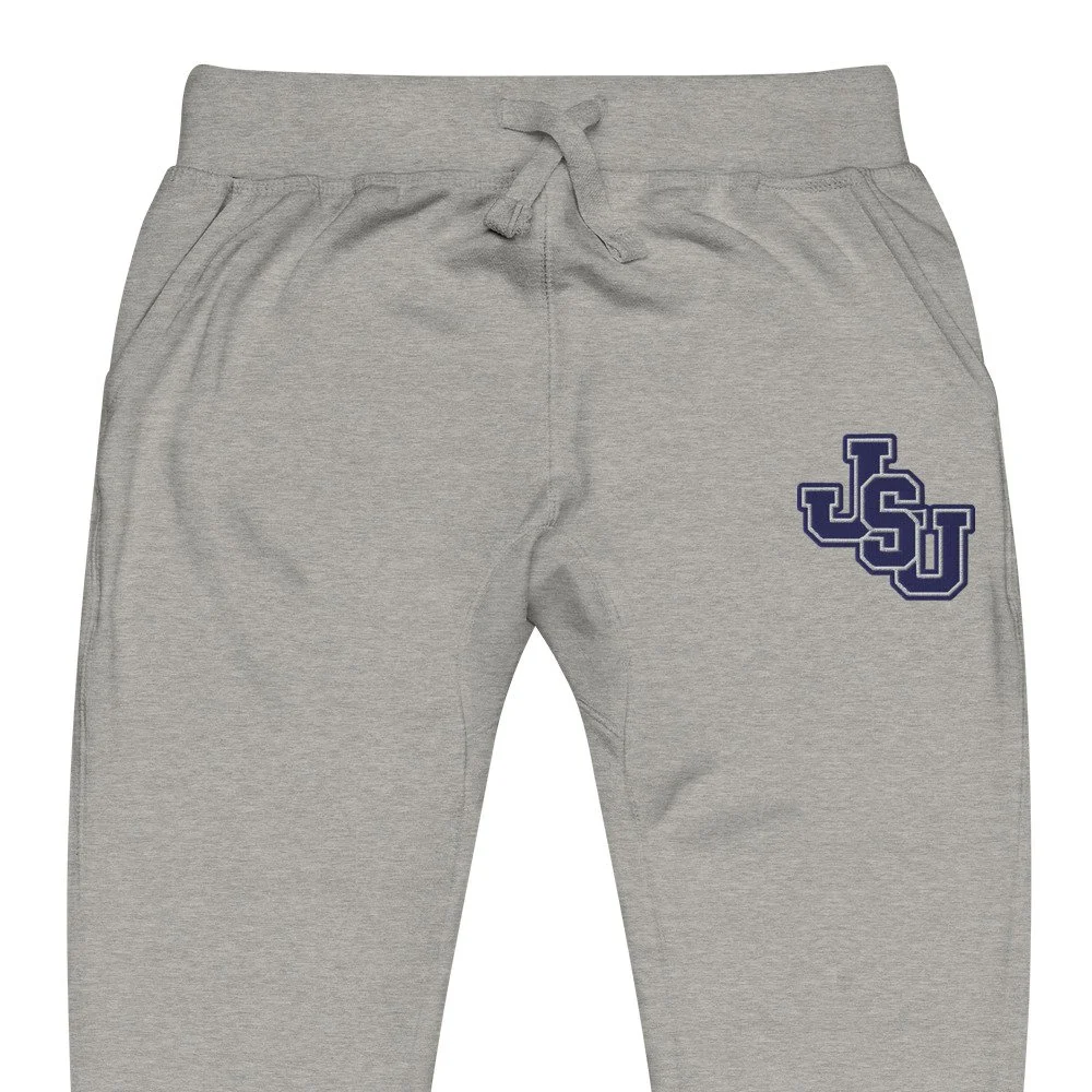 Jackson State Embroidered JSU Joggers — The Yard Collection (carbon grey)