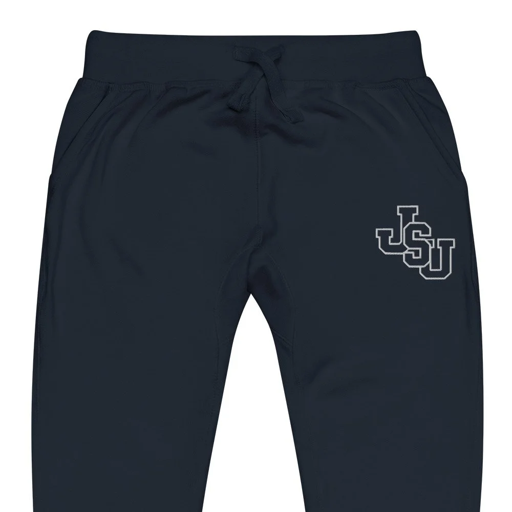 Jackson State Embroidered JSU Joggers — The Yard Collection (navy blazer)