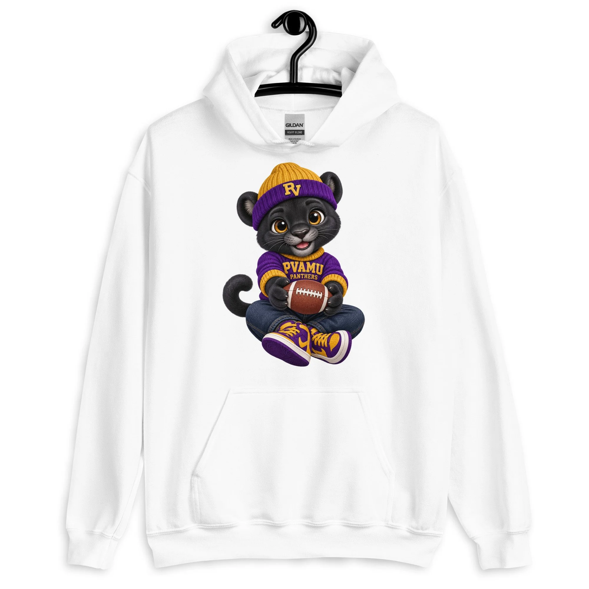 Prairie View A&M Baby Panther Hoodie — The Yard Collection — White