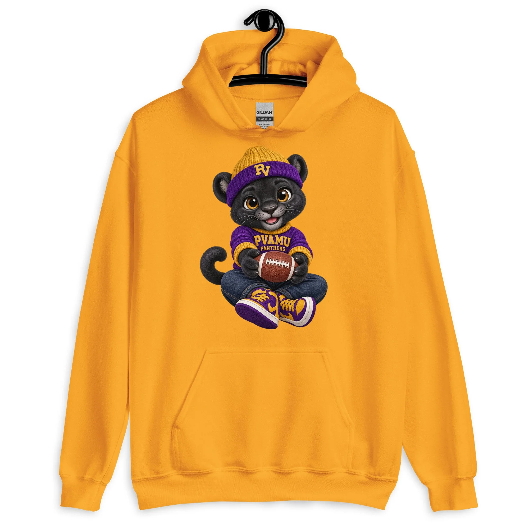 Prairie View A&M Baby Panther Hoodie — The Yard Collection — Gold