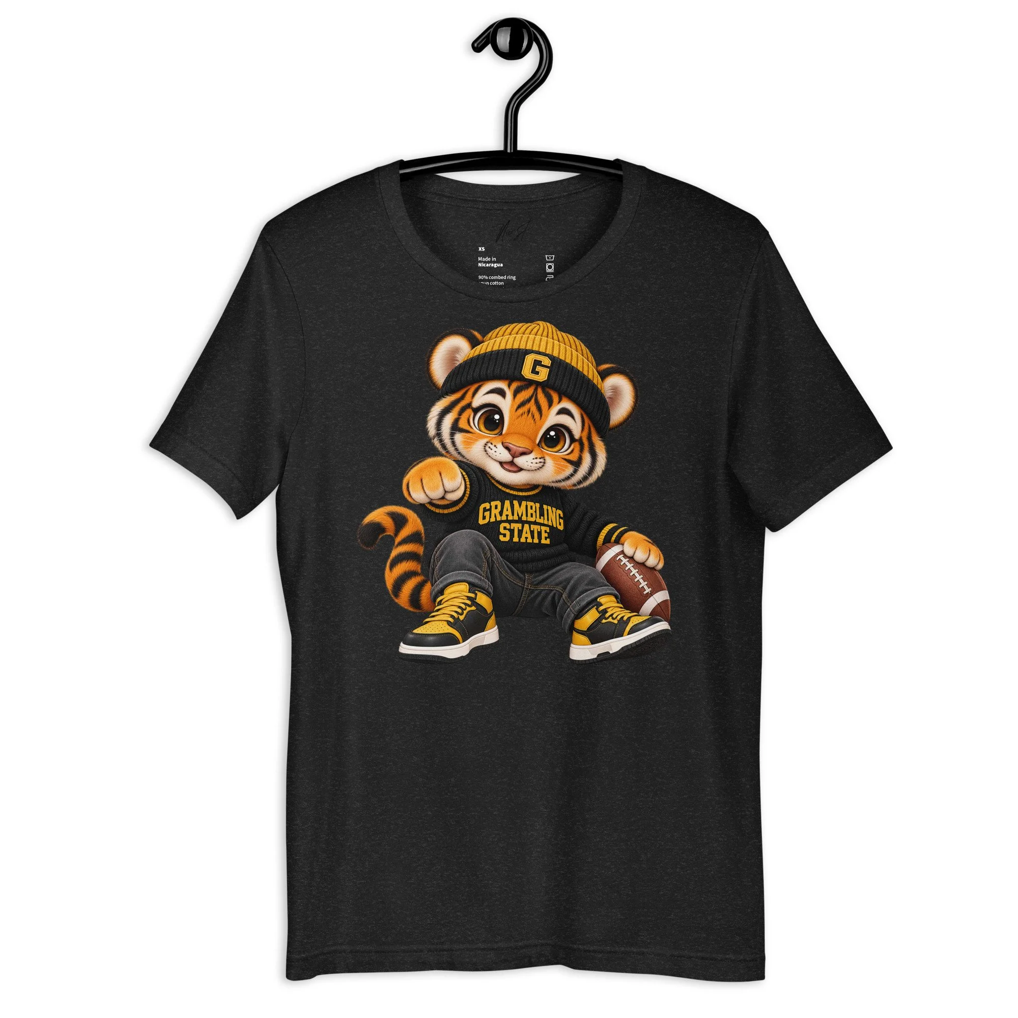 Grambling State Baby Tiger Tee — The Yard Collection — Black