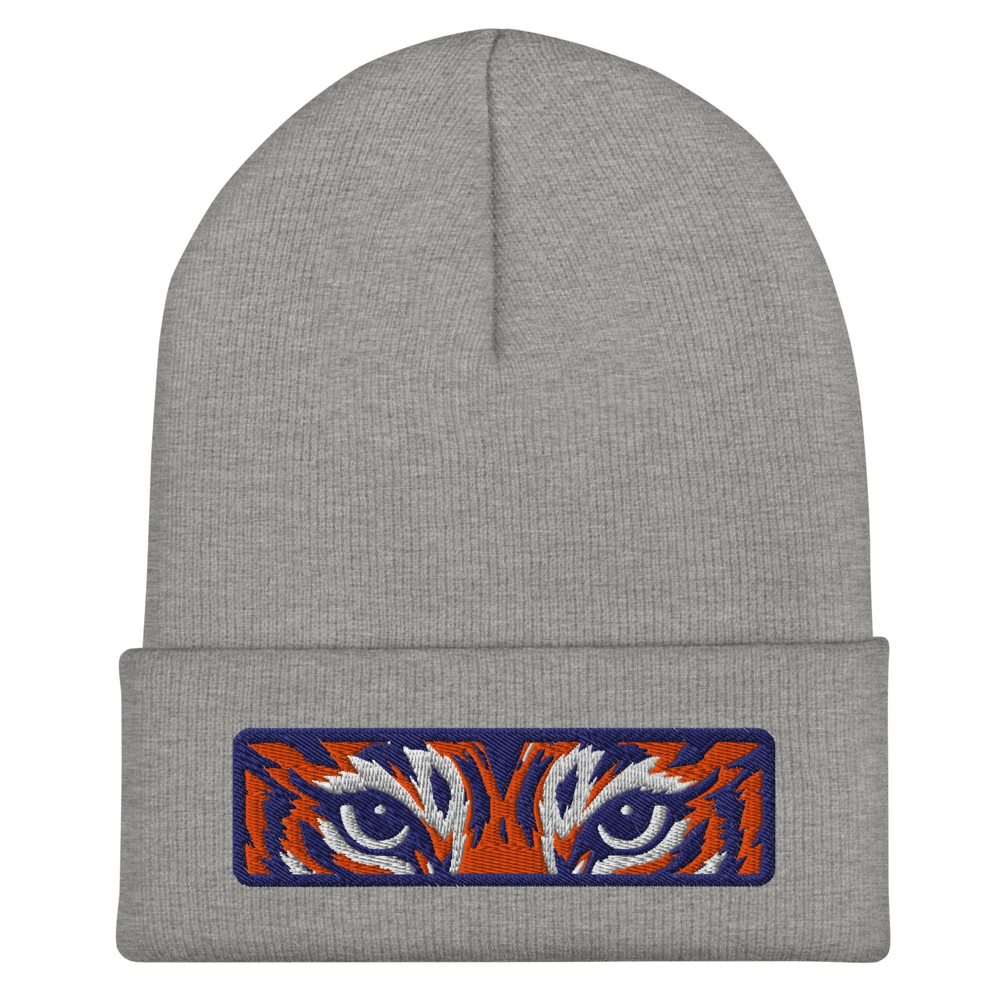 Savannah State SSU Tiger Stare Cuffed Beanie — Heather Grey