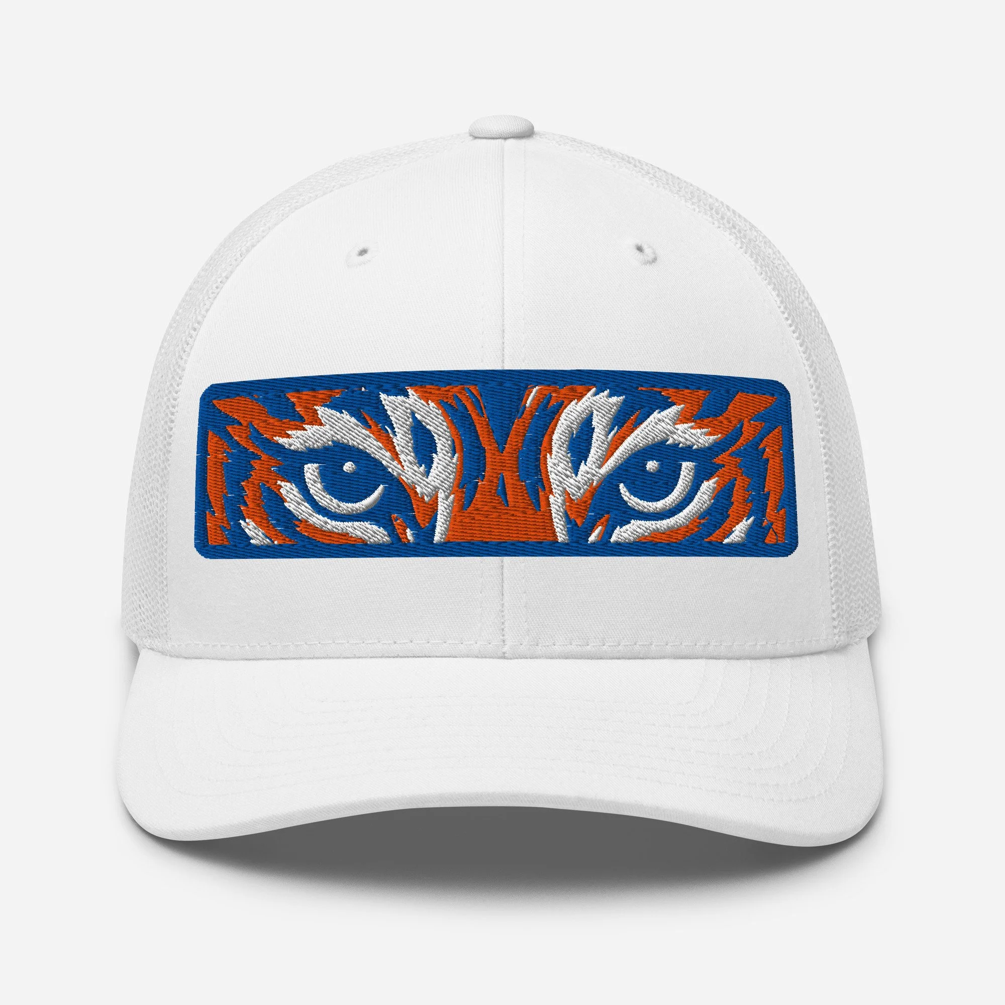 Savannah State SSU Tiger Stare Trucker Hat — White