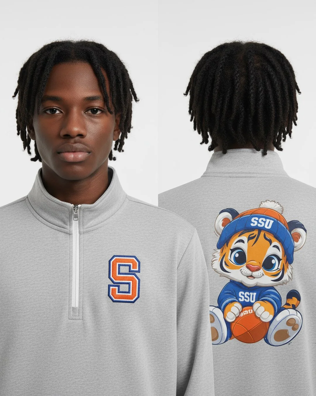 SSU Tiger Zip Pullover Grey 1.jpg