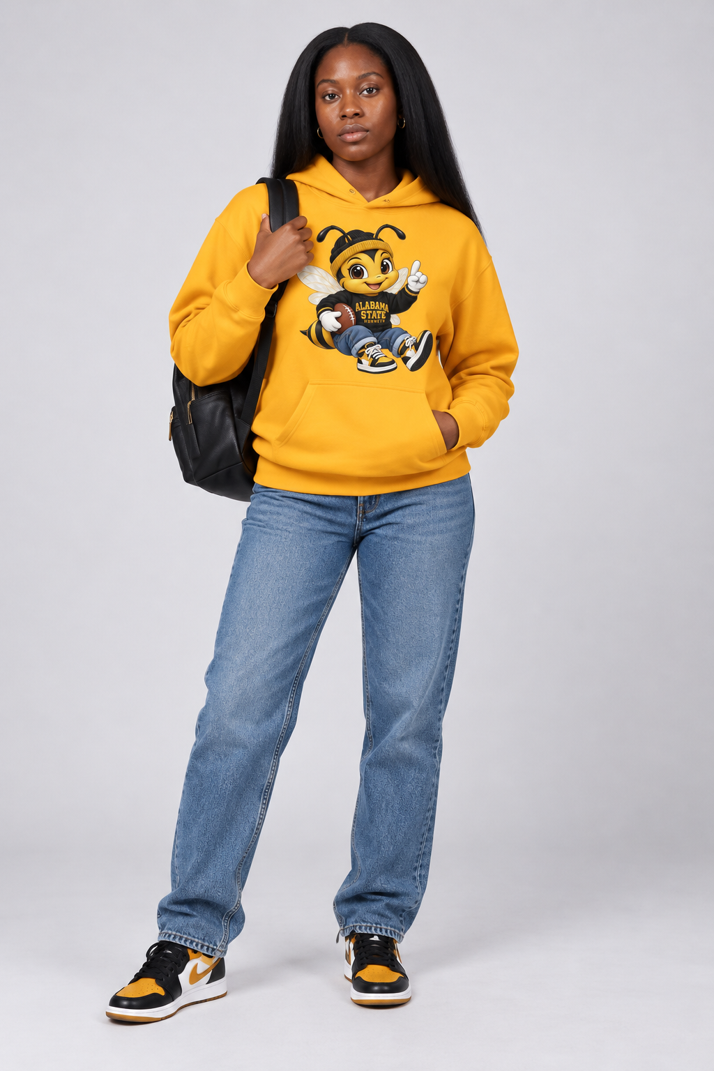 Gold Hornets hoodie campus fashion-1.png