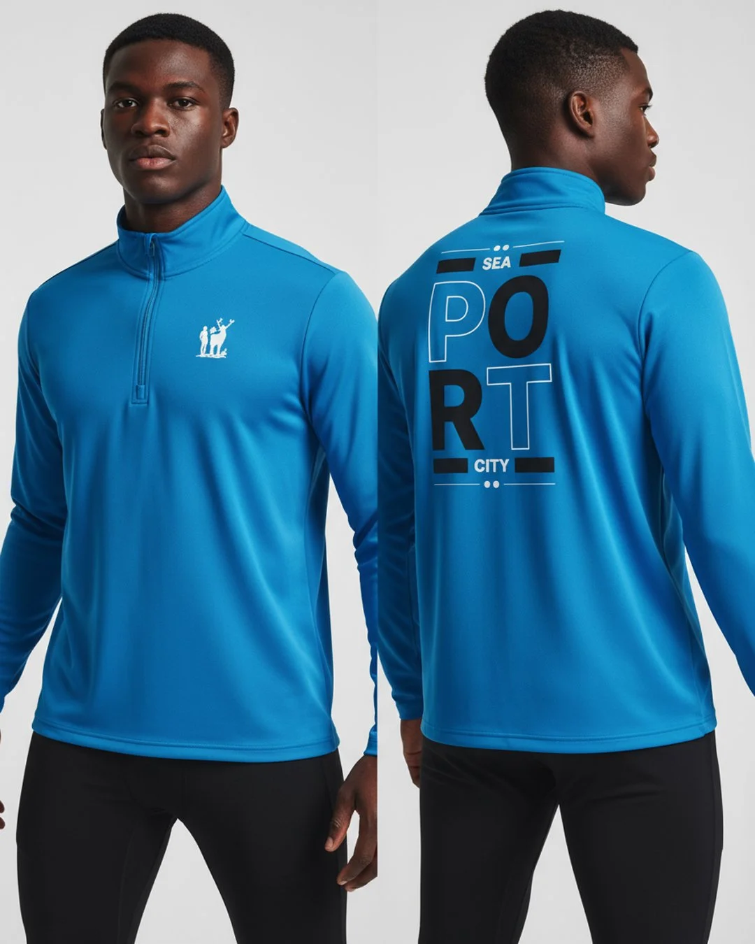 Quarter-Zip Pullover — “Sea Port City” Edition