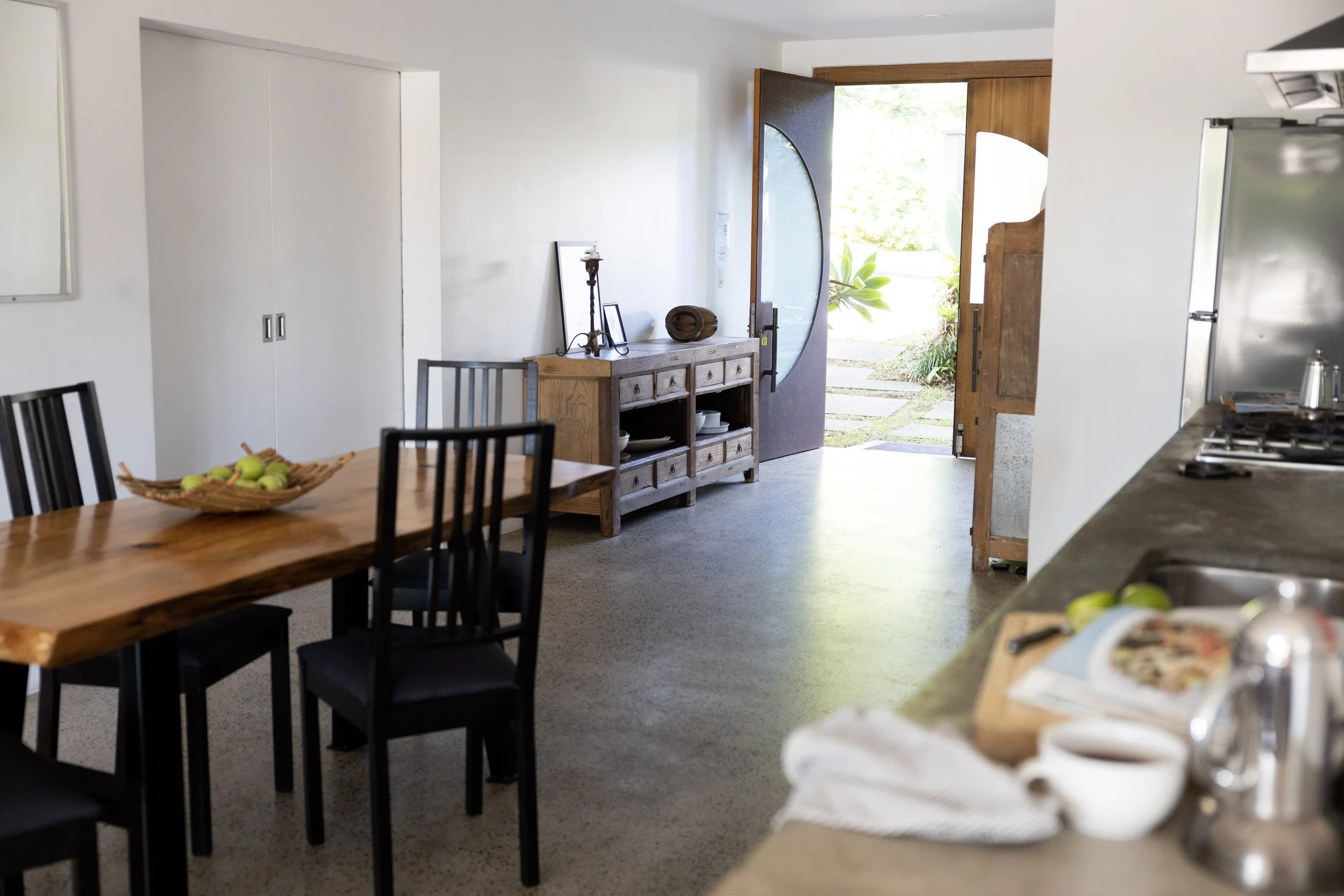 Light filled dining and kitchen at Haven Tropicana