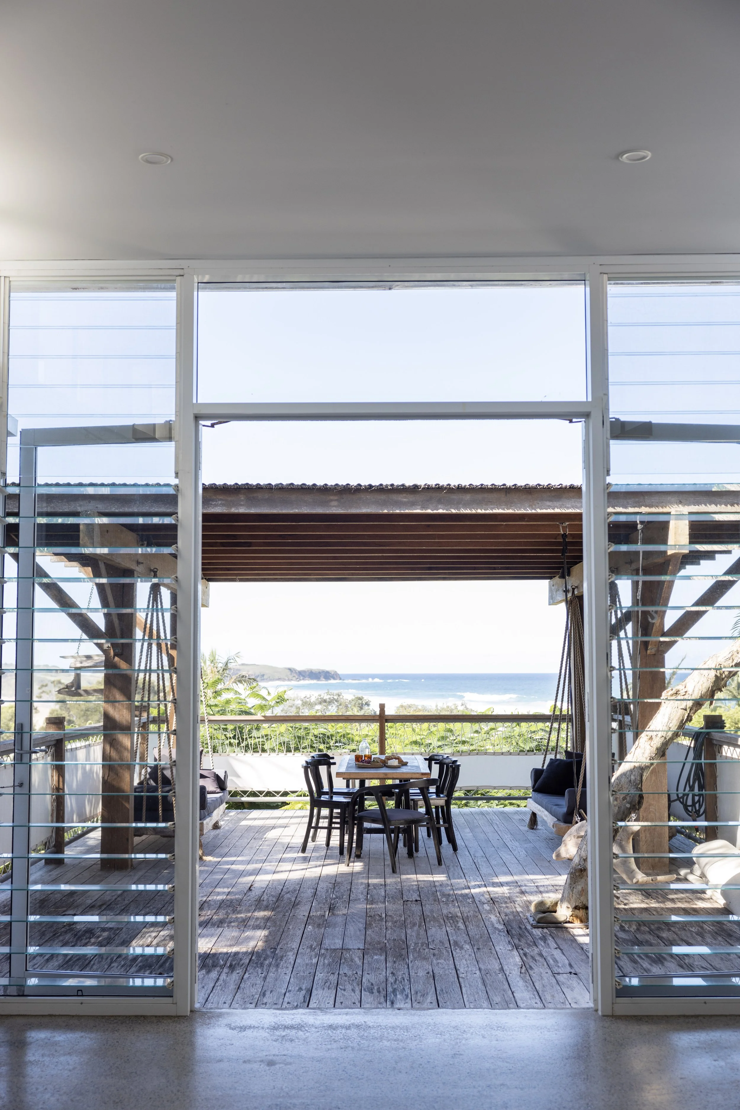 North facing deck with ocean views at Haven Oceana