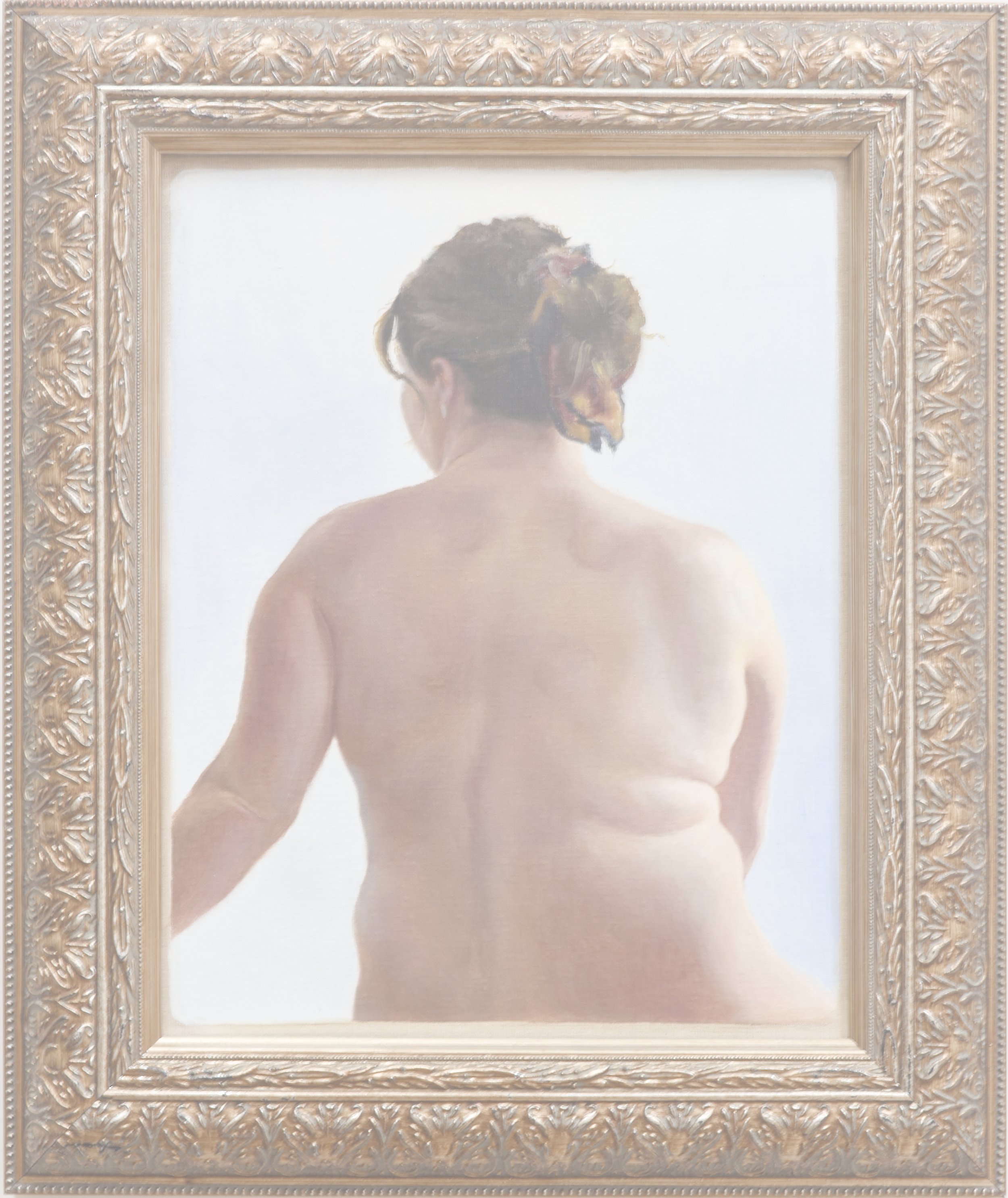 Rose with cupping bruises (2026), oil on linen, 11x14 inches
