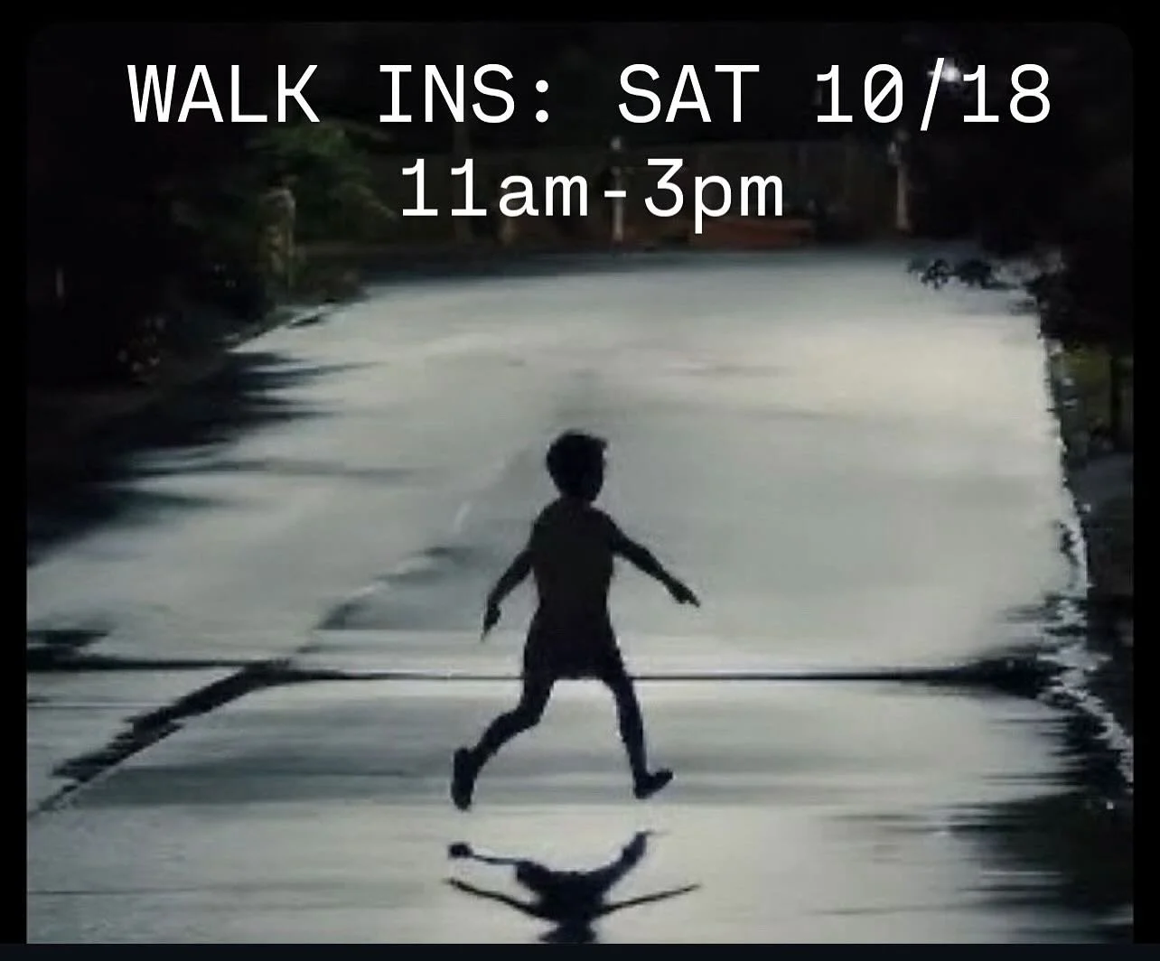 I&rsquo;m taking walk-ins at my studio this Saturday 11am-3pm! Bring yourself or your friend or your mom, get any flash or small custom!

If you&rsquo;ve never done a walk-in before, you will want to bring in some idea of what you&rsquo;re looking to