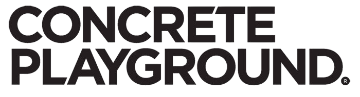 Text reading 'CONCRETE PLAYGROUND' in bold black letters.
