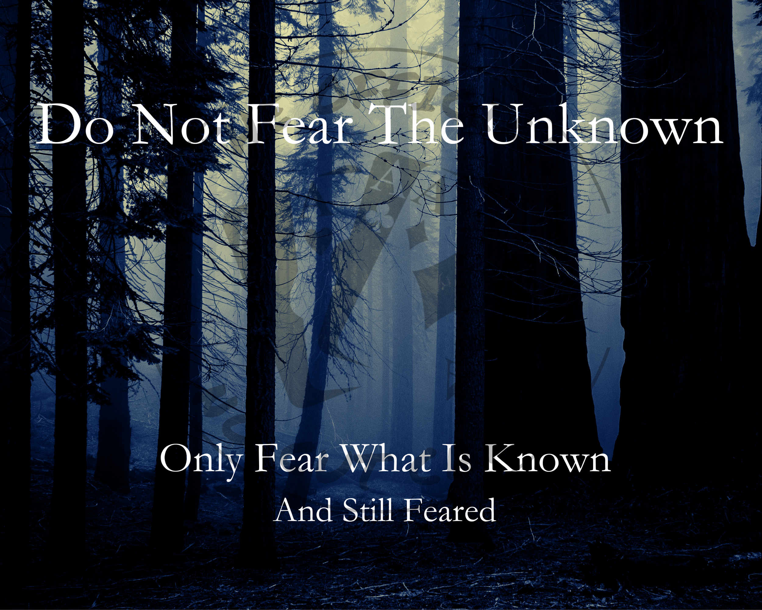 Mindset Wall Art Fear the Known, poster