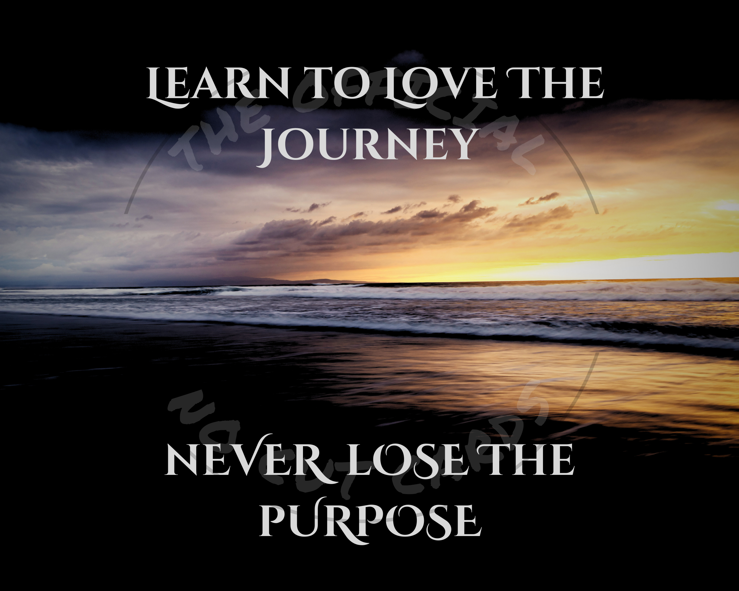 Mindset Wall Art poster, Love The Journey and purpose