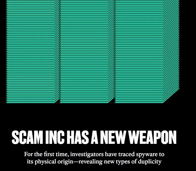 Scam inc has a new weapon