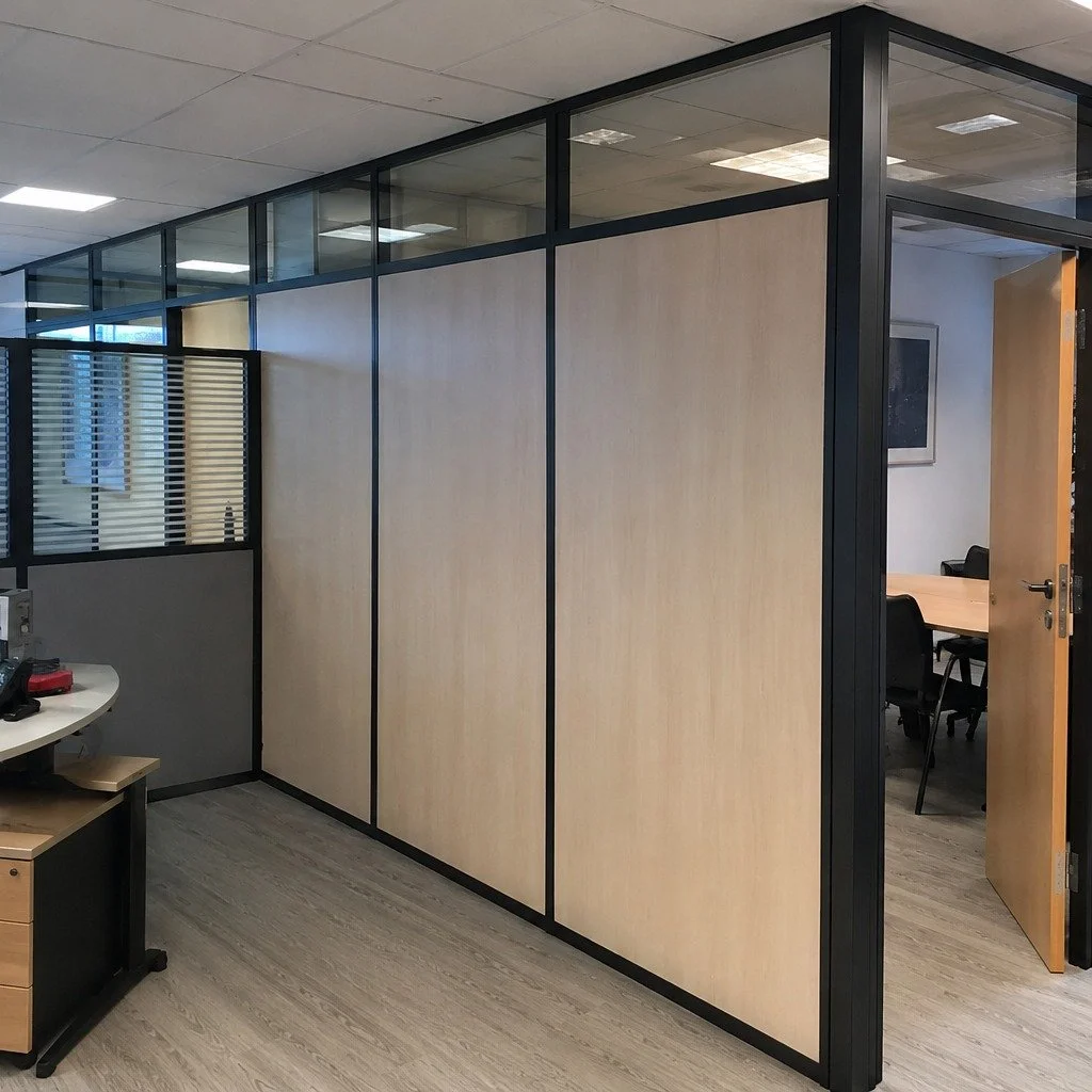 Cloisons modulaires : flexibilit&eacute;, design et performance pour vos espaces professionnels

Optimisez vos bureaux avec des cloisons modulaires modernes, &eacute;l&eacute;gantes et &eacute;volutives.
Une solution id&eacute;ale pour cr&eacute;er d