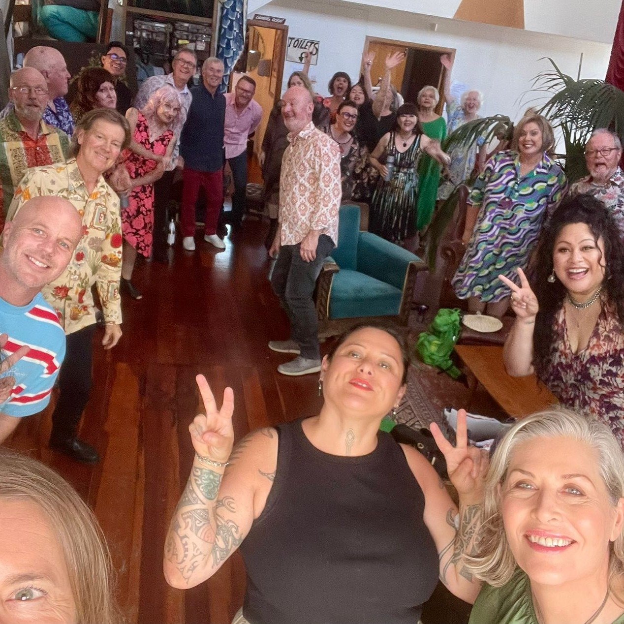 A delightful night of much singing - What a lovely bunch!