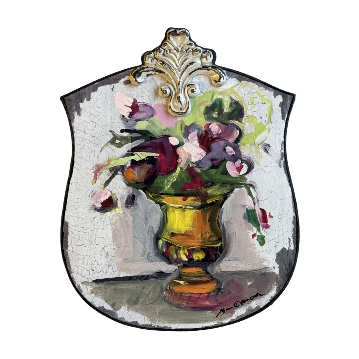 Gold Vase on Shield