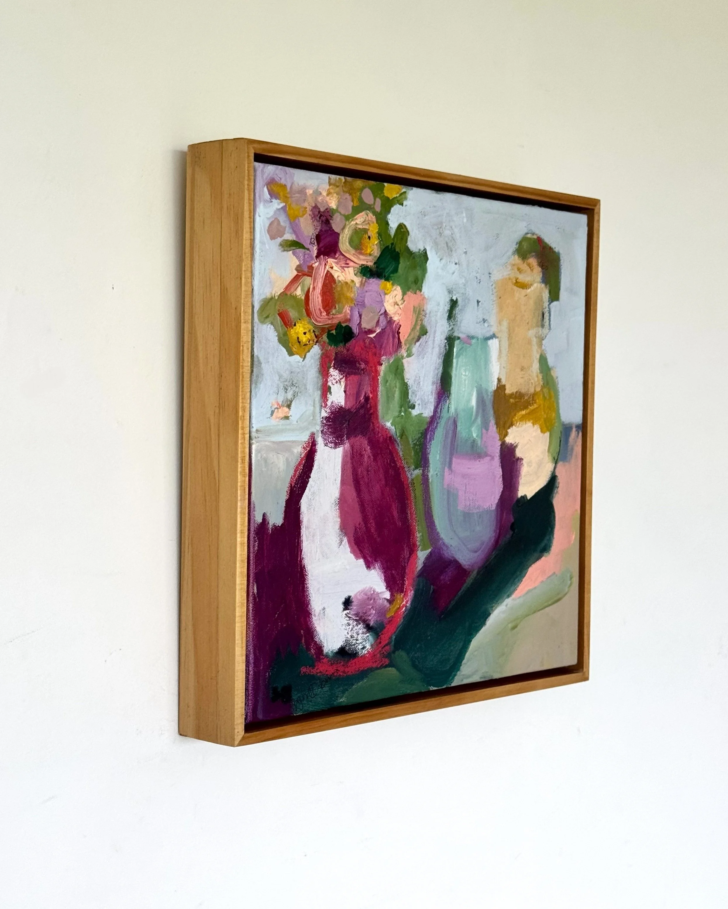 trio of vases 30 cm square side view sandy harder oil on canvas.jpg