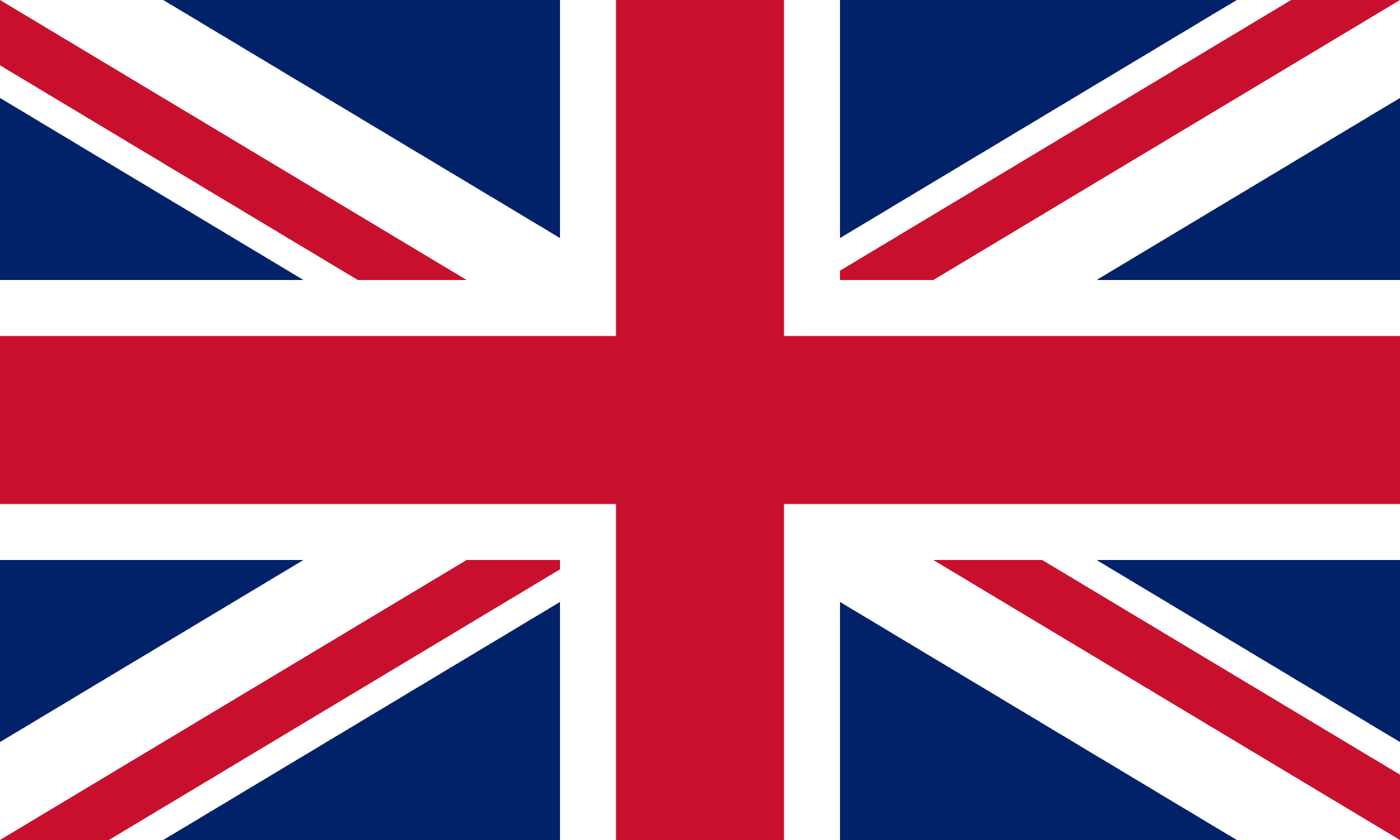 Flagga av Storbritannien med Union Jack design.