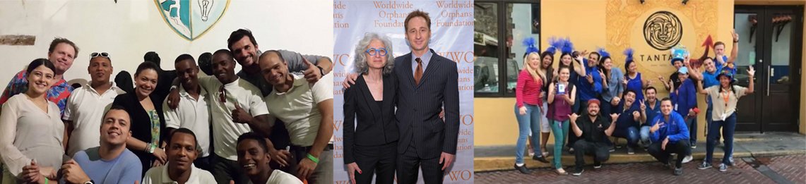Group photos of various people at different events, Sustainable Real Estate in New York, Costa Rica & Panama — Eco-Buildings with Positive Impact.