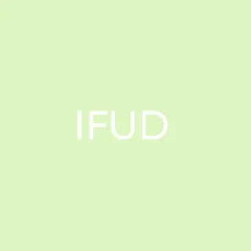 The word 'IFUD' written in white text on a light green background.