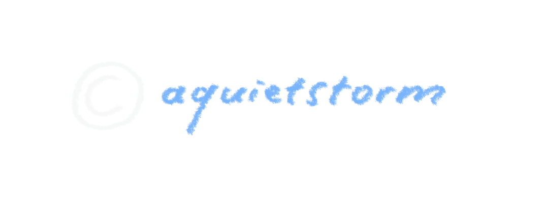 A hand-drawn link to https://cara.app/aquietstorm/