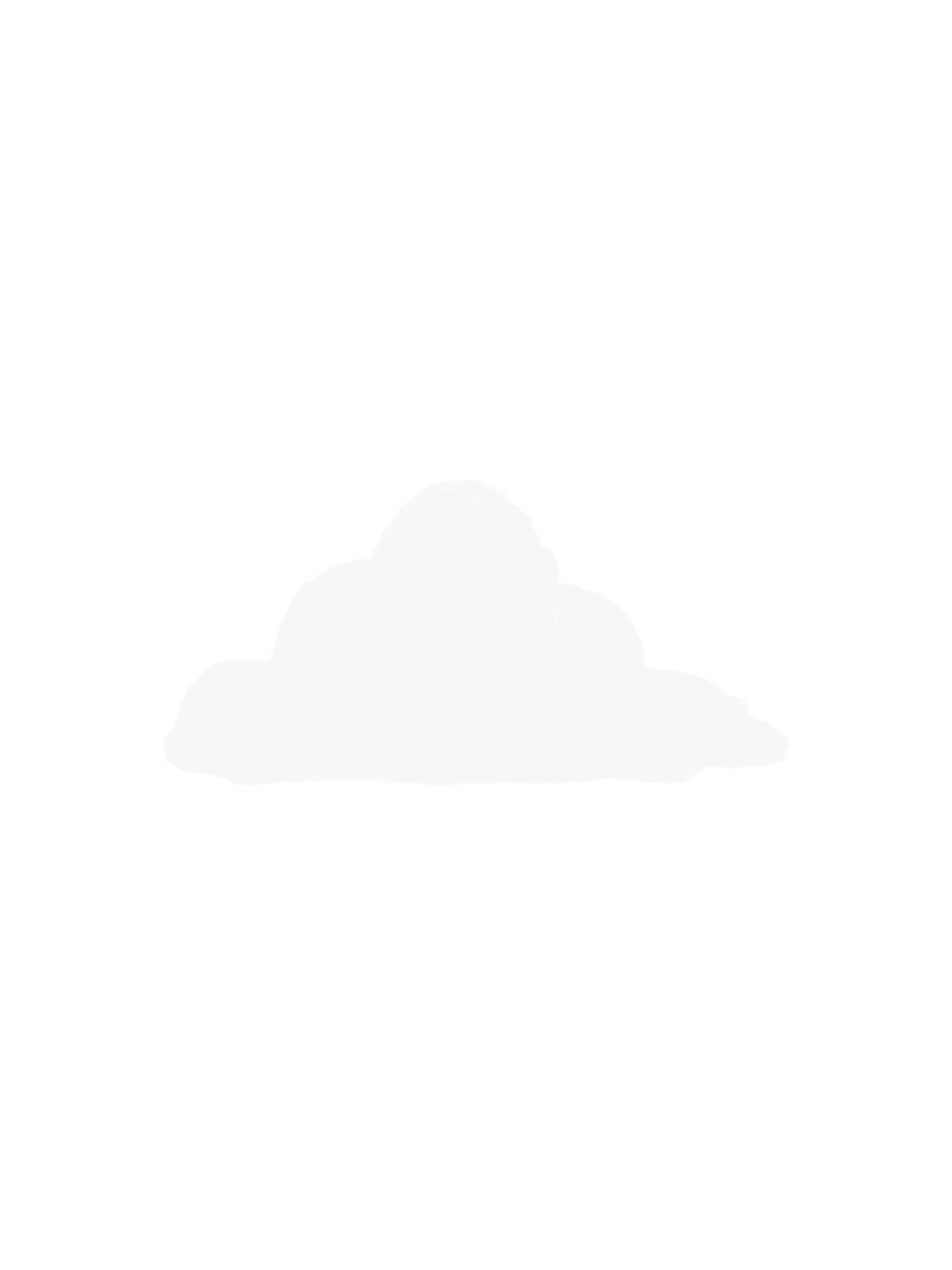 An off-white cloud illustration