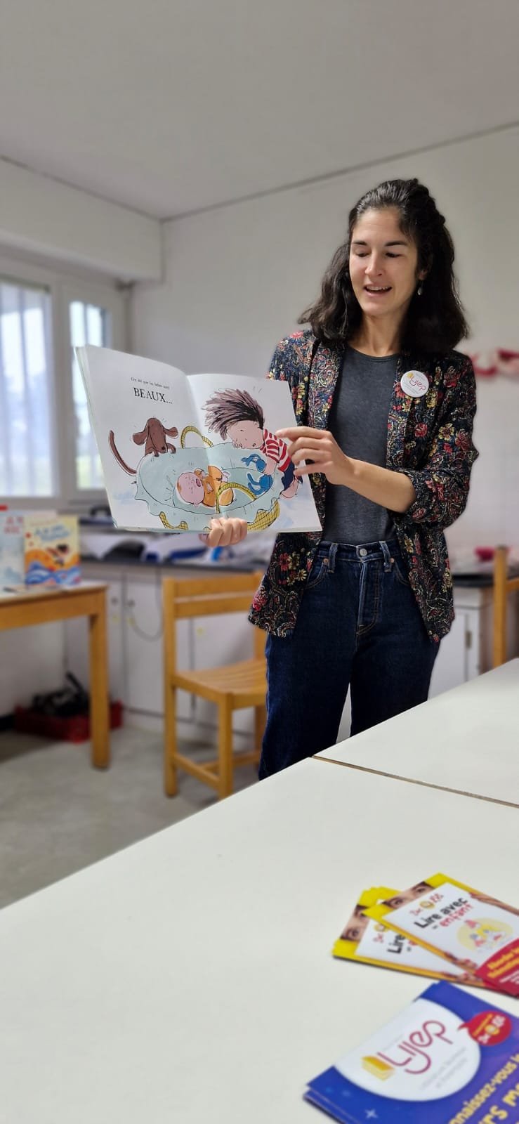 Justine à la médiathèque d'Eysines