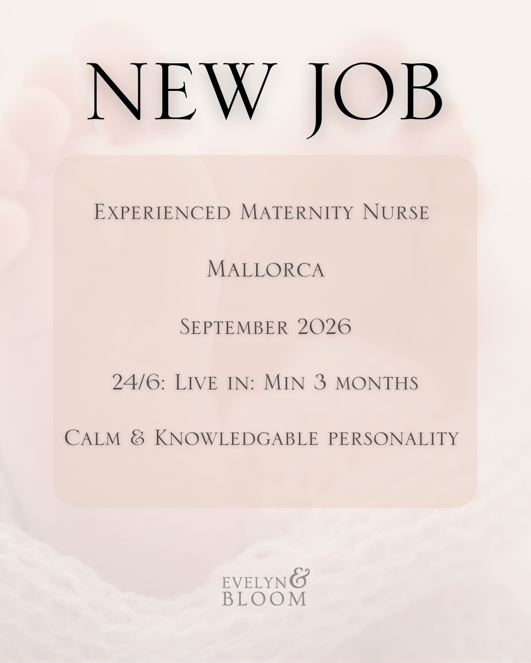 Maternity Nurse-Mallorca