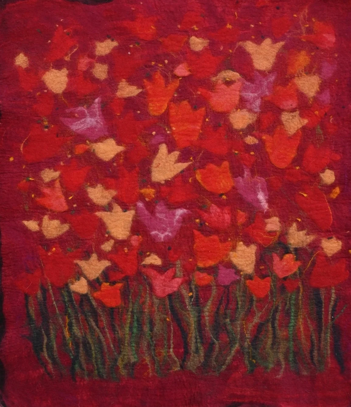 80x100 "Tulipes rouges flamboyantes et lumineuses" 2025
