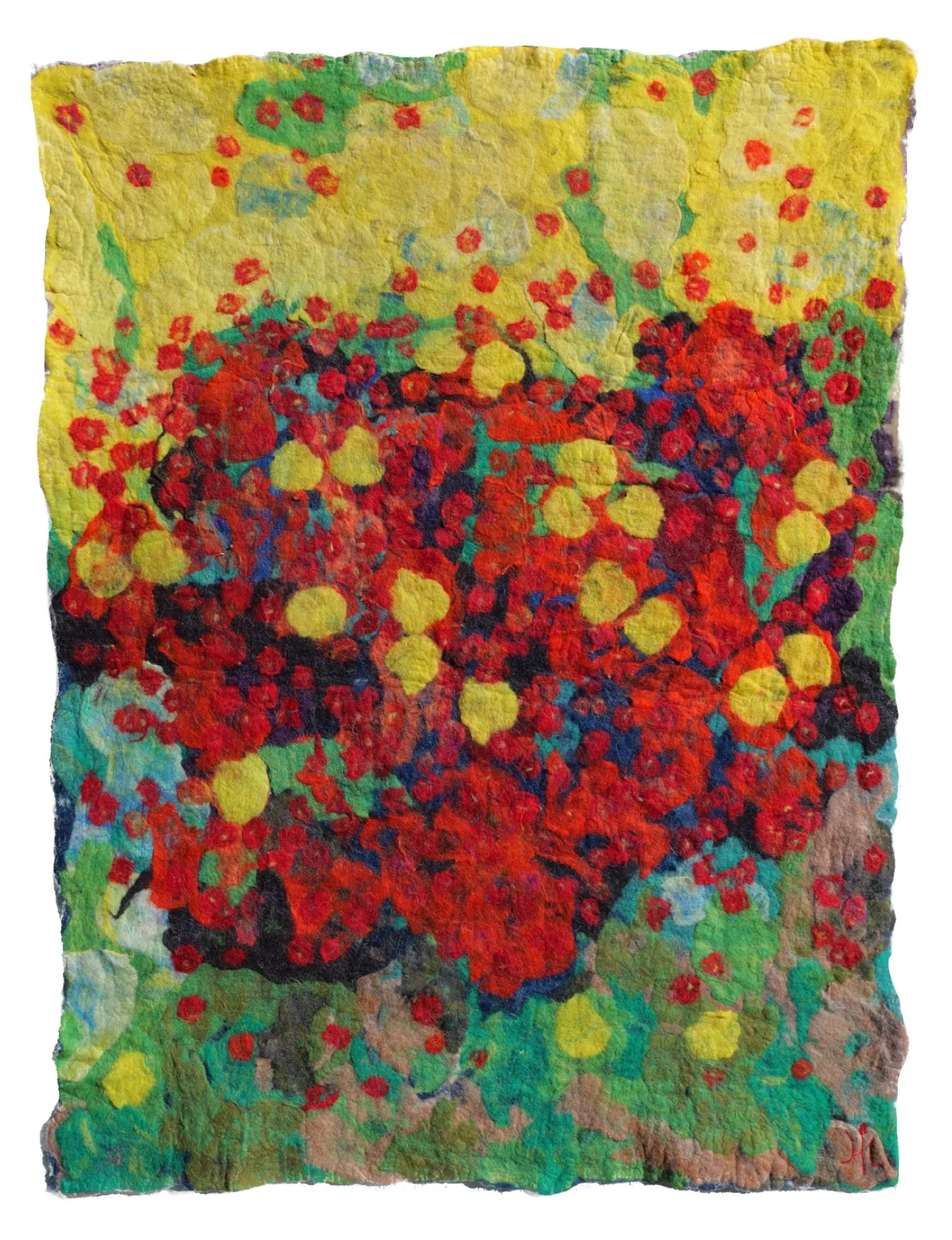 150x120 "Le jardin en feu" 2026