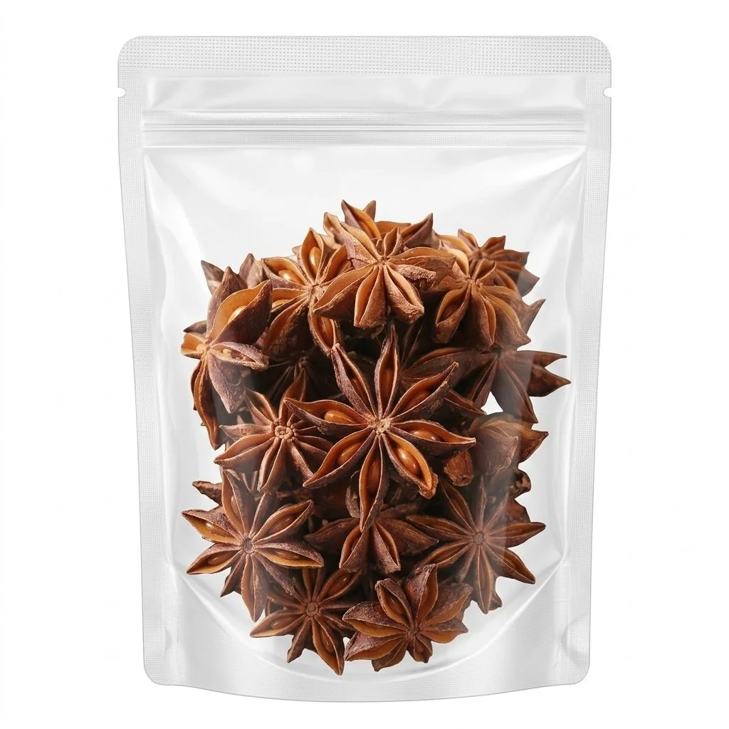 100g Star Anise(Poo / Bunga Lawang) – Culinary Grade Dried Spices, 100% Natural & Aromatic