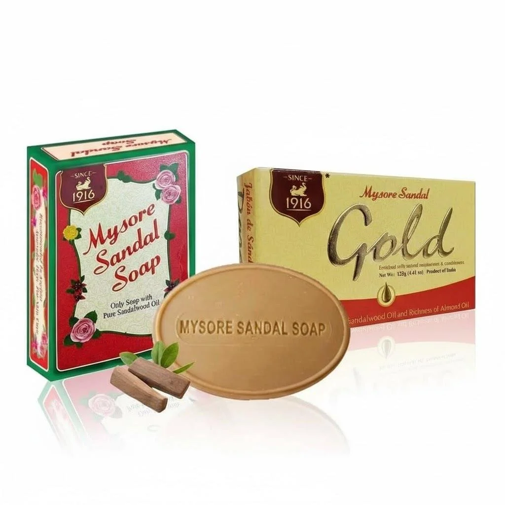 Mysore Sandal Soap | Mysore Sandle Gold with Pure Sandalwood Oil | Sabun Cendana Mysore dengan Minyak Cendana