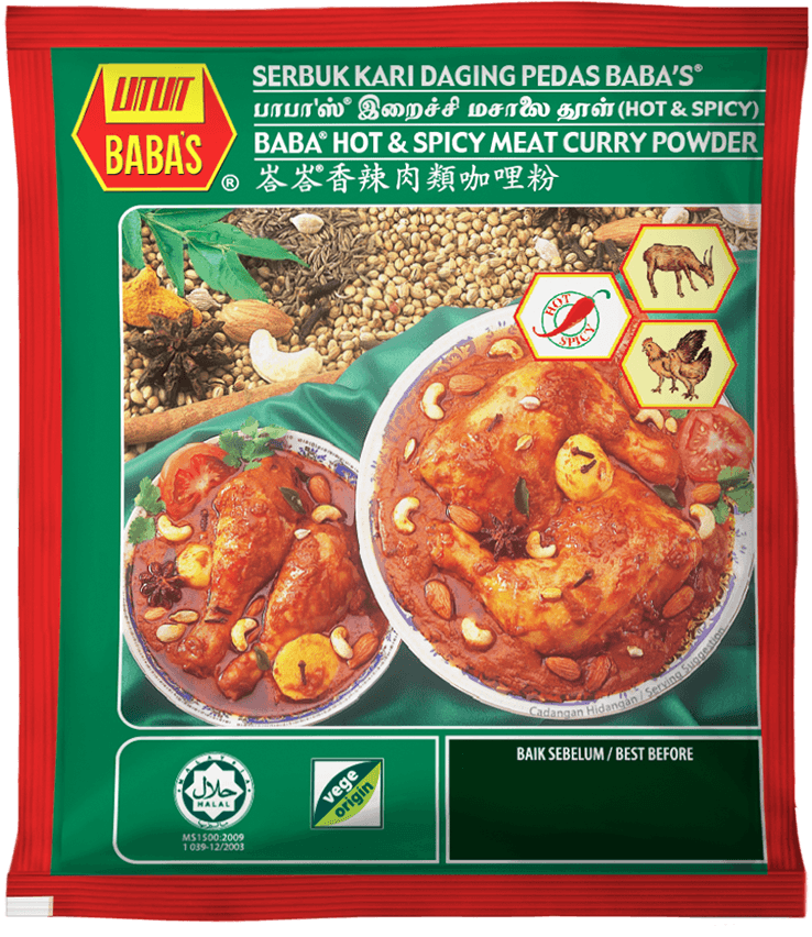 BABA'S HOT AND SPICY CHICKEN CURRY POWDER