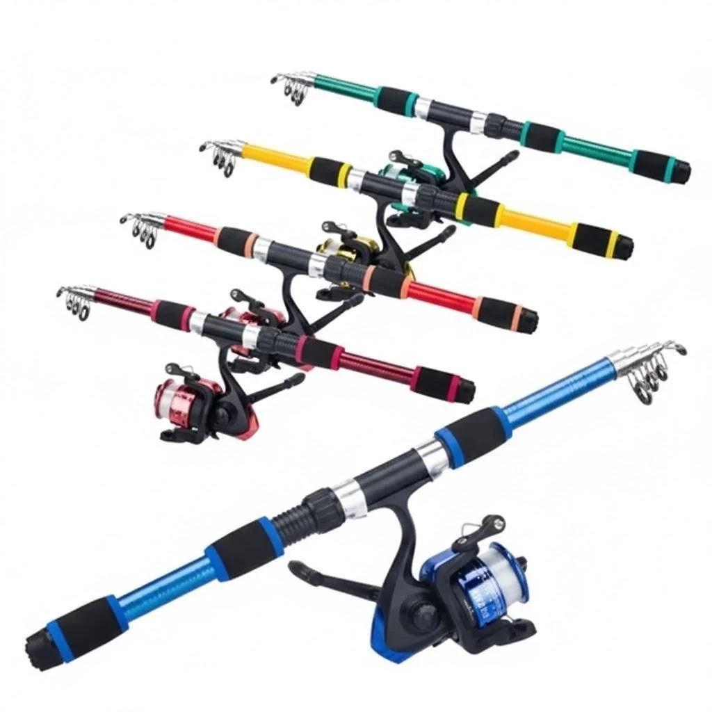 Fishing Pole with Spinning Reel Set 1.8m | Lightweight & Durable Travel Fishing Gear – Ideal for Beginner,Adults,Kids