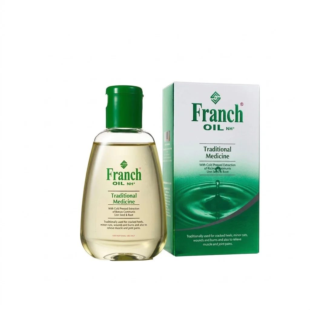 Franch Oil NH Plus Traditional Medicine –Cold Pressed Ricinus Communis Seed & Root Extract for Skin Care and Joint Relief